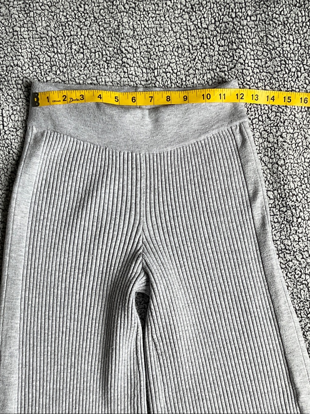 aerie Ribbed Wide-Leg Knit Pants in Gray - Picture 6 of 13